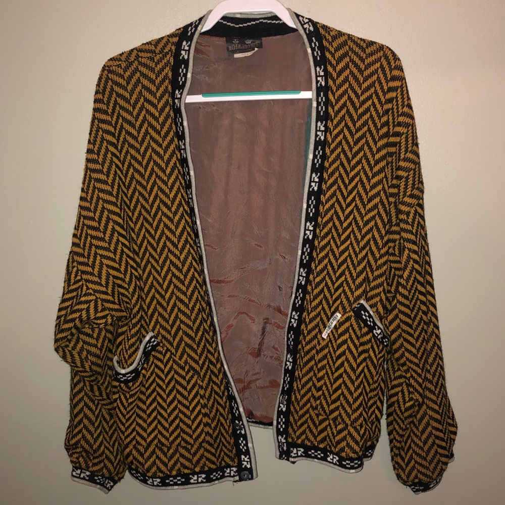 Vintage funky 3 button cardigan